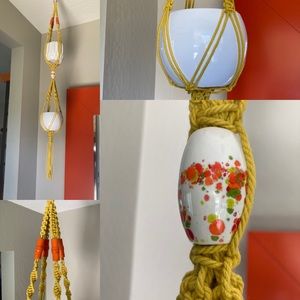 Macramé Double Plant Holder